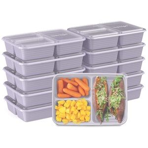 3 compartment meal-prep containers